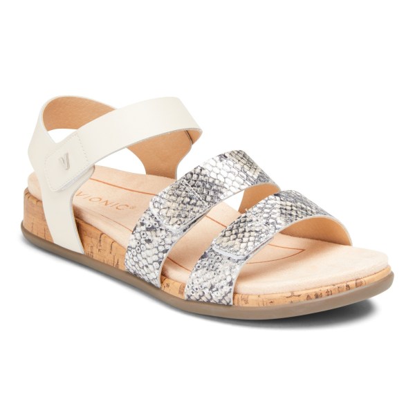 Vionic Sandals Ireland - Colleen Sandal Cream - Womens Shoes Sale | MXAHF-7814